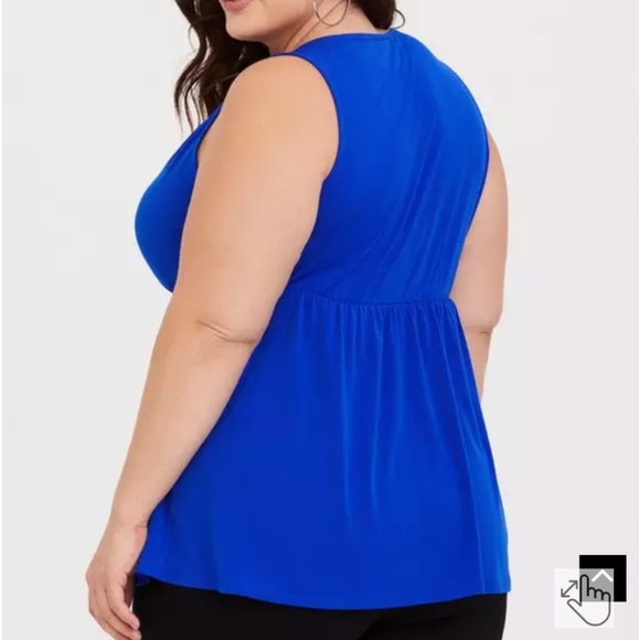 Torrid Studio Knit Blue Top - Picture 3 of 5